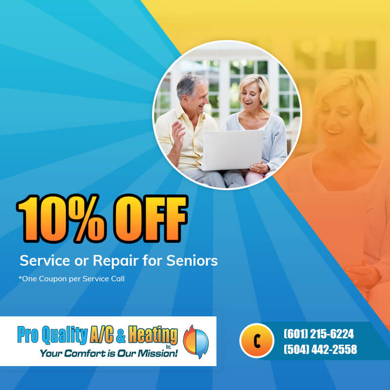 10% off service or repair for seniors